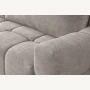 Fumo Komfortowa sofa narożna pikowana Tkanina Onega 14
